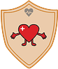 Health Healing Heart badge